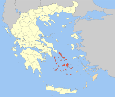 Cyclades map